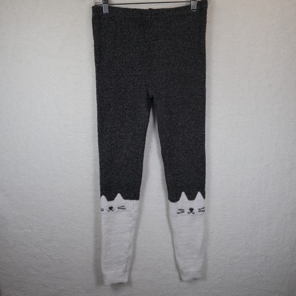 Oysho Kitty Cat Plush Pants‎ Ski Soft Leggings Winter Size Medium